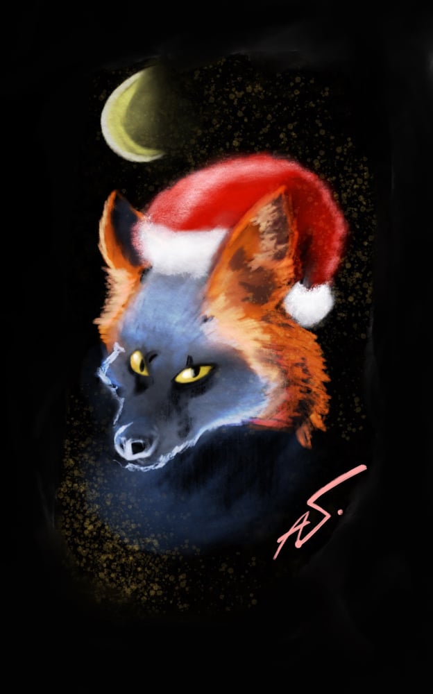 Image of Holiday Melanistic Fox