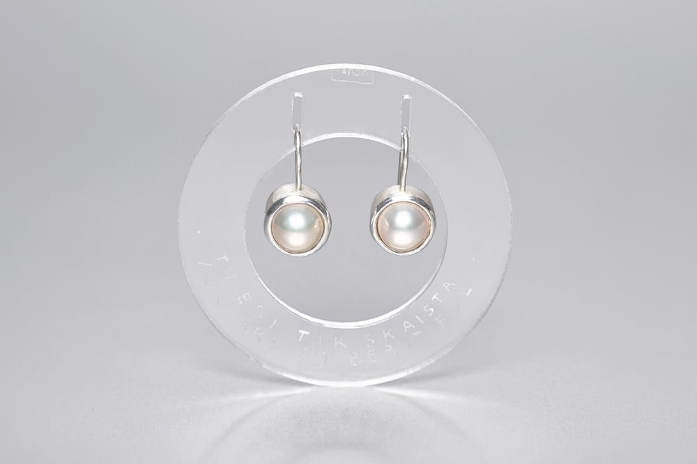 Image of "You are so beautiful" silver earrings with pearls · TAM TE FORMOSA ·