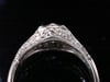 Art Deco Platinum 1.64ct Diamond solitaire ring with intricate diamond shoulders