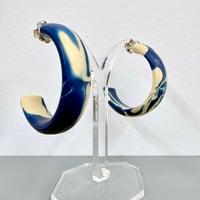 Image 3 of NEW! INK cobalt hoops