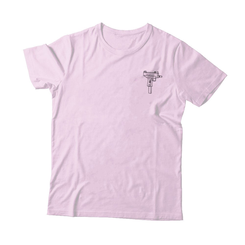 Image of T-SHIRT UZI - ROSE PASTEL