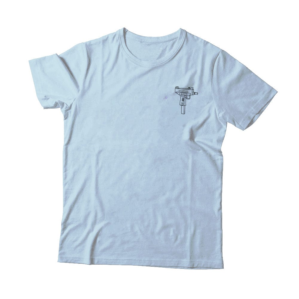 Image of T-SHIRT UZI - BLEU PASTEL