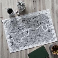 Image 2 of Literary London Tea Towel
