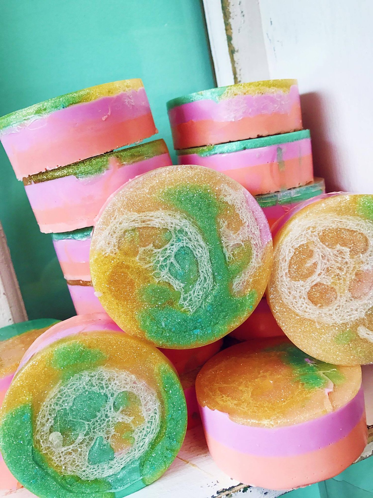 Image of Mango Papaya Loofah Soap