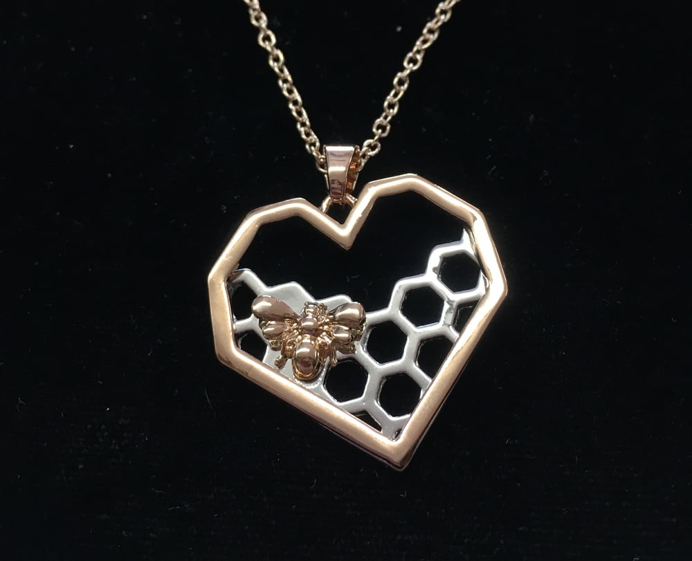 Image of I Heart Honeybees Pendant