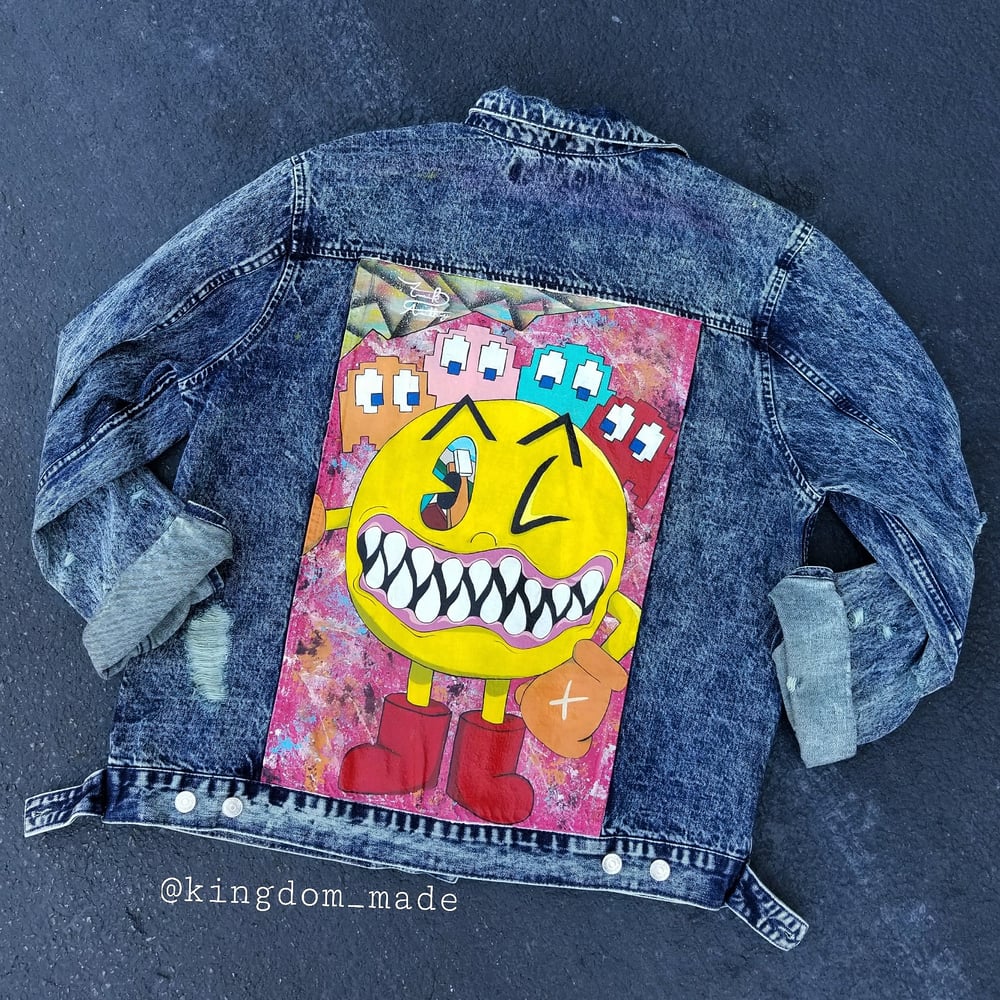 Image of " Konfuzed Pac-man " Denim Jacket
