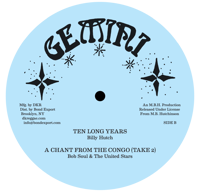 Image 2 of Bob Soul / King Tubby / Billy Hutch - Message From the Congo / Ten Long Years 12" (Gemini)