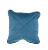 SAS QUILTED VELVET 45 CUSHIONS - TEAL