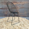 Vintage Powder coated Gloss Black chairs
