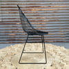 Vintage Powder coated Gloss Black chairs