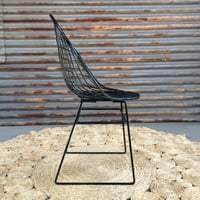 Image 4 of Vintage Powder coated Gloss Black chairs