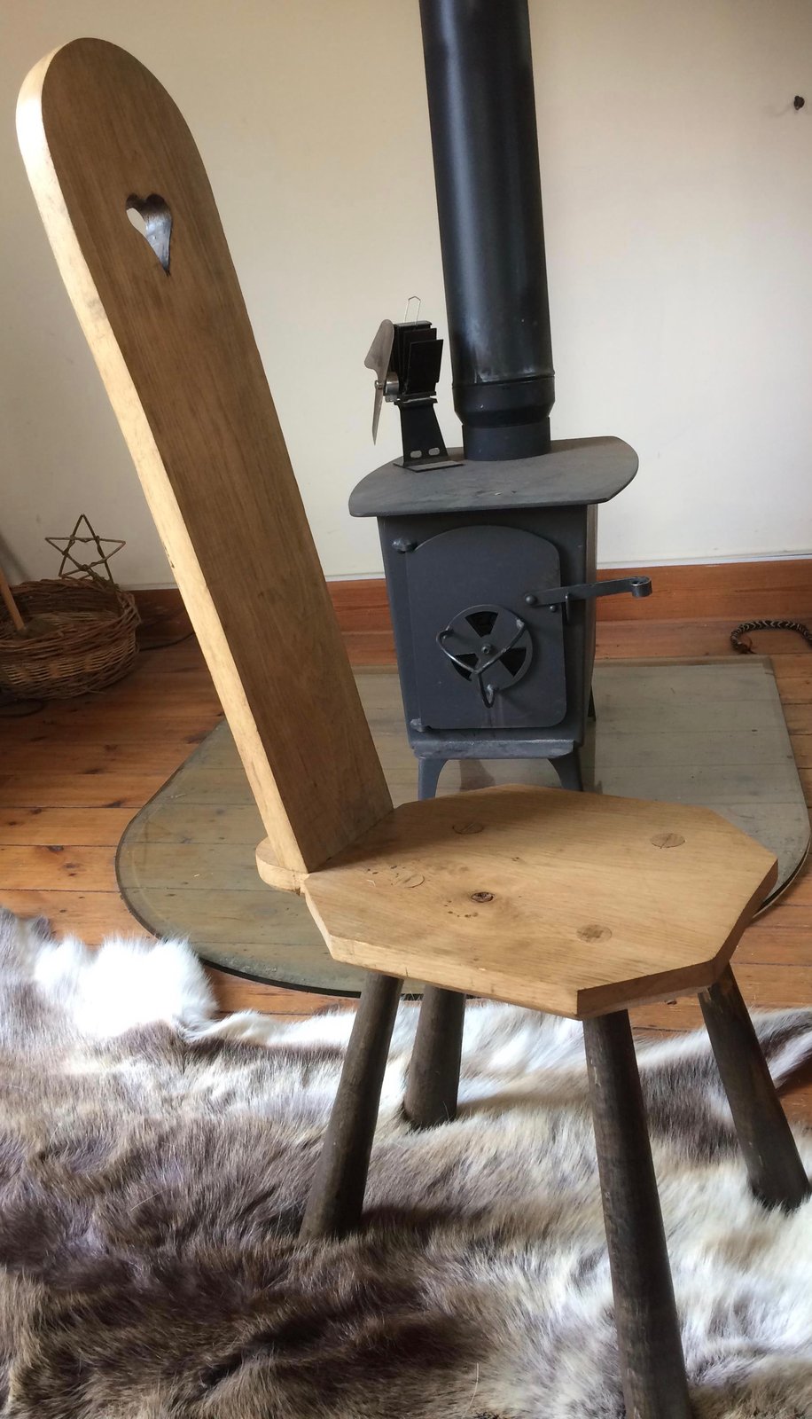 antique spinning wheel chair