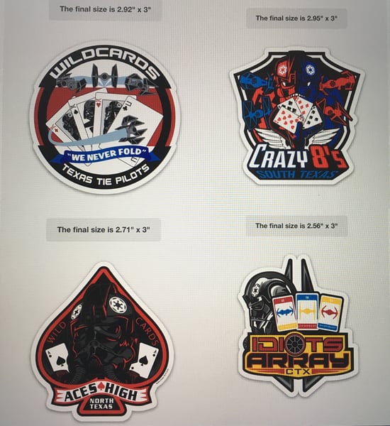 Image of Wildcards Sticker Set (All 5 stickers)