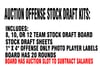 (2023-2024) STOCK OFFENSE AUCTION KIT(8,10,12 OR 14 TEAMS)