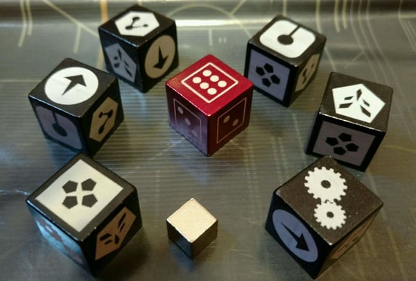 Image of Deep Space D6 Anodized Aluminum Dice Set