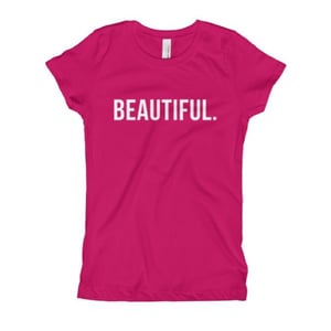 Image of Girls Selfie "Beautiful" Tee (Youth) - More Colors