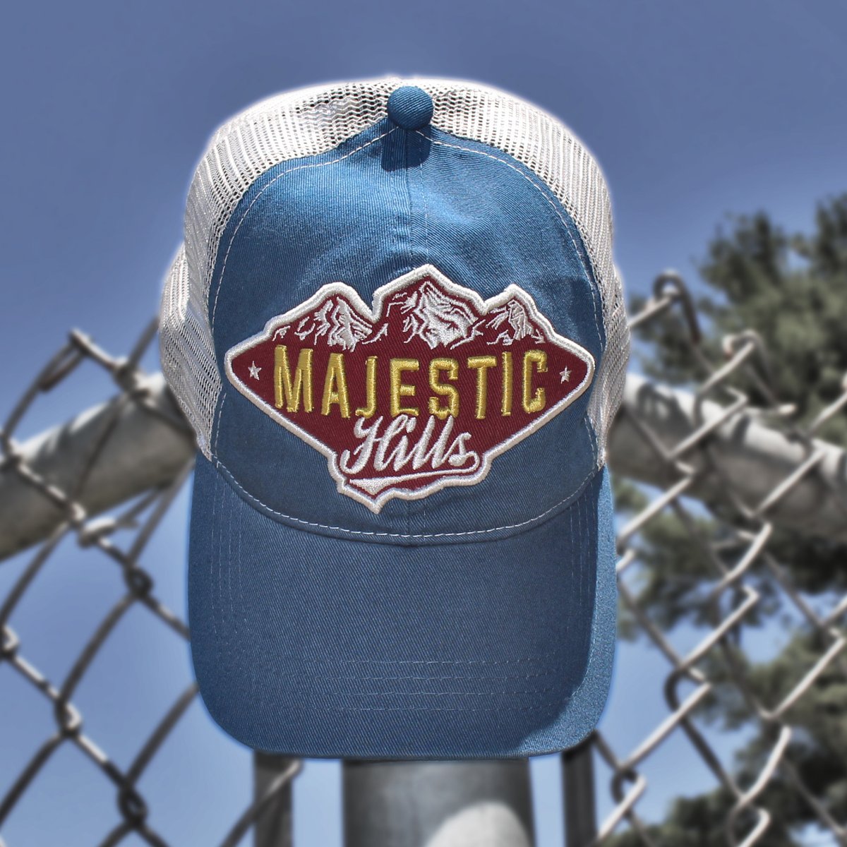 Image of Mountain Logo Patch Trucker - Navy