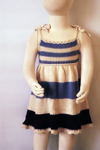 Image of Whisperweight Pinafore - a modern frock for Spring - Cream & Lilac