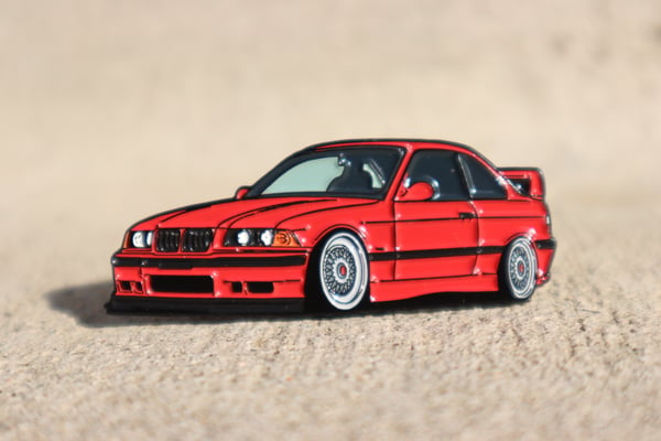 Image of KUWTB Kustoms E36 M3 Hellrot Red