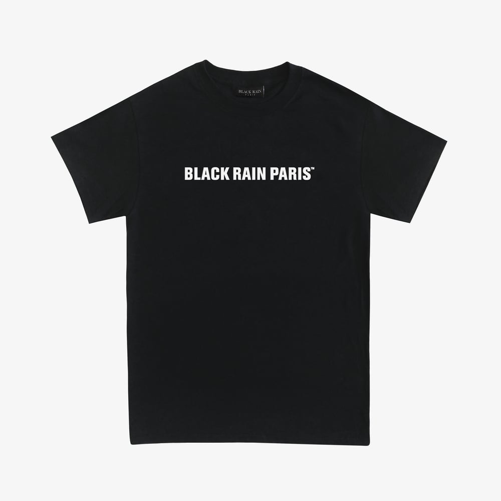 Image of BLACK RAIN PARIS — SHORT SLEEVE LOGO TEE