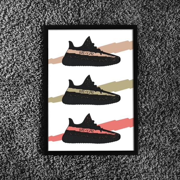 Image of Yeezy V2 'Black Friday Collection' - Inspired Poster