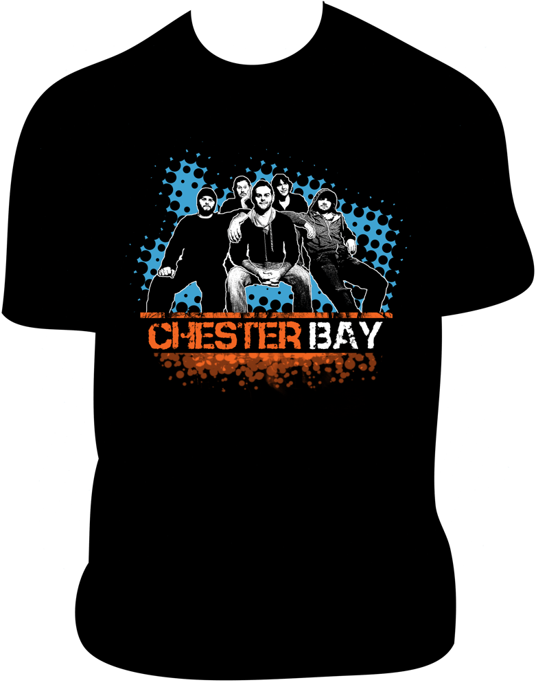 Image of Chester Bay Full Band T-Shirt BLACK