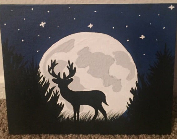 Image of Deer at Night