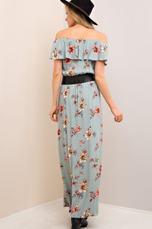 Image of Off-Shoulder Maxi Romper