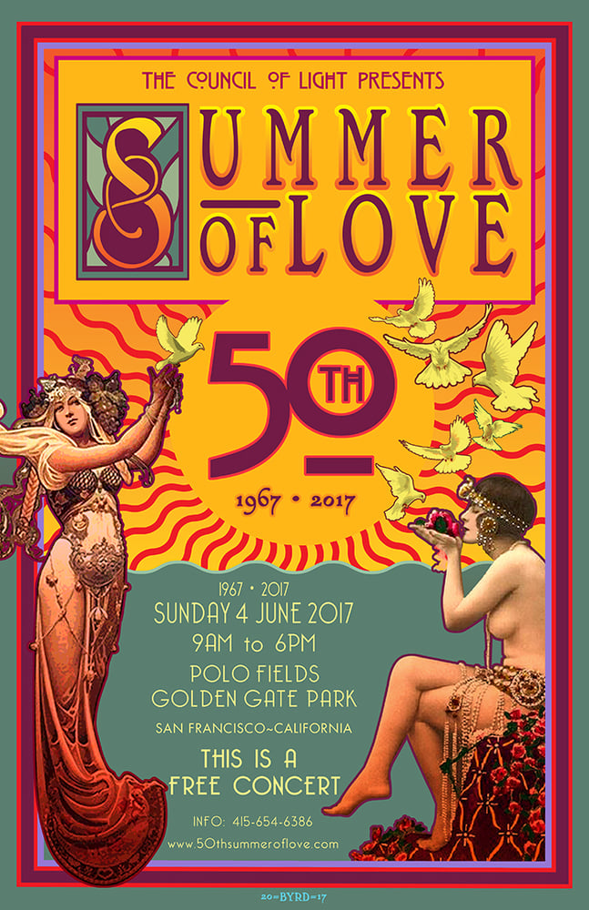 Image of 50th ANNIVERSARY of the SUMMER OF LOVE • JUNE 2017 • Version 1
