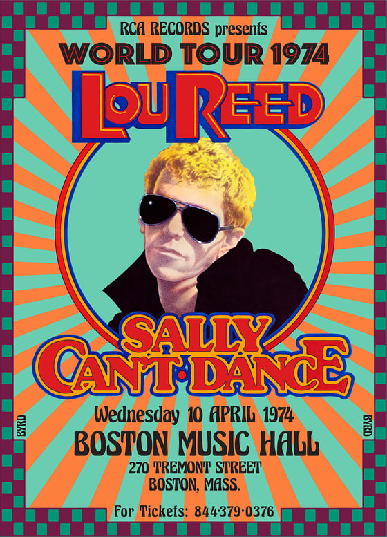 Image of LOU REED: Sally Can't Dance World Tour 1974