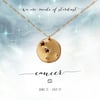 Cancer Constellation Necklace- 14kt Yellow Gold Fill