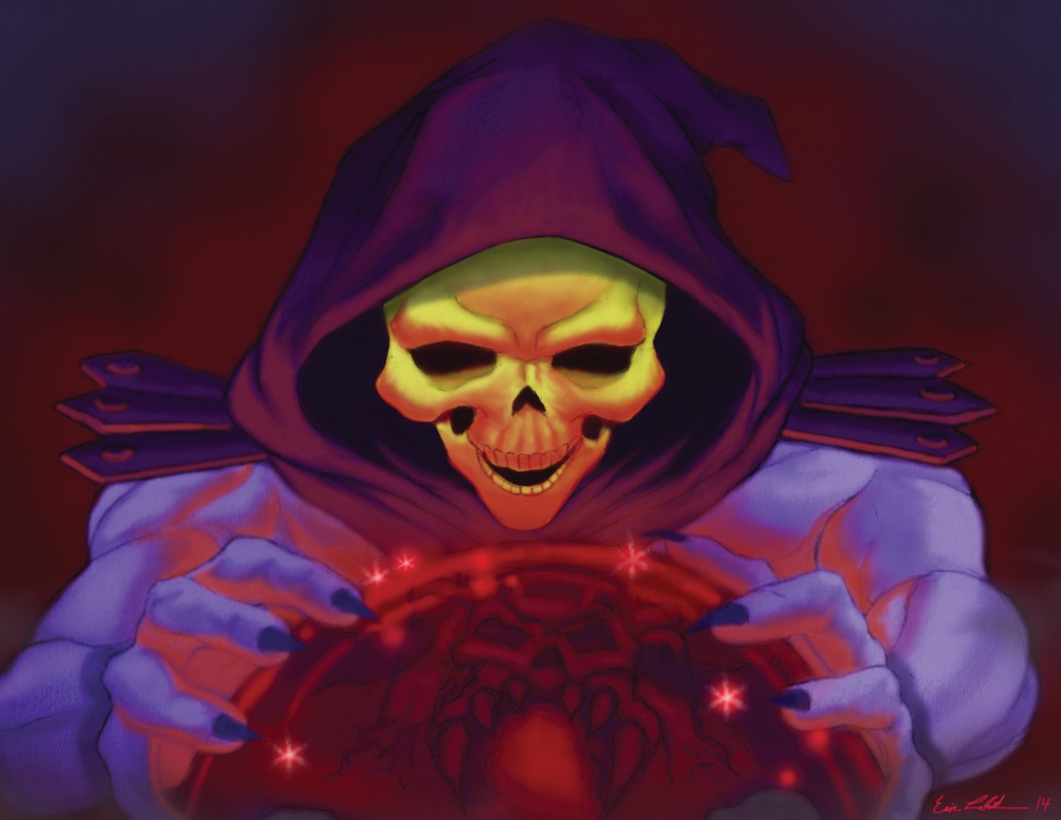 Image of "Skeletor" Masters of the Universe limited art print