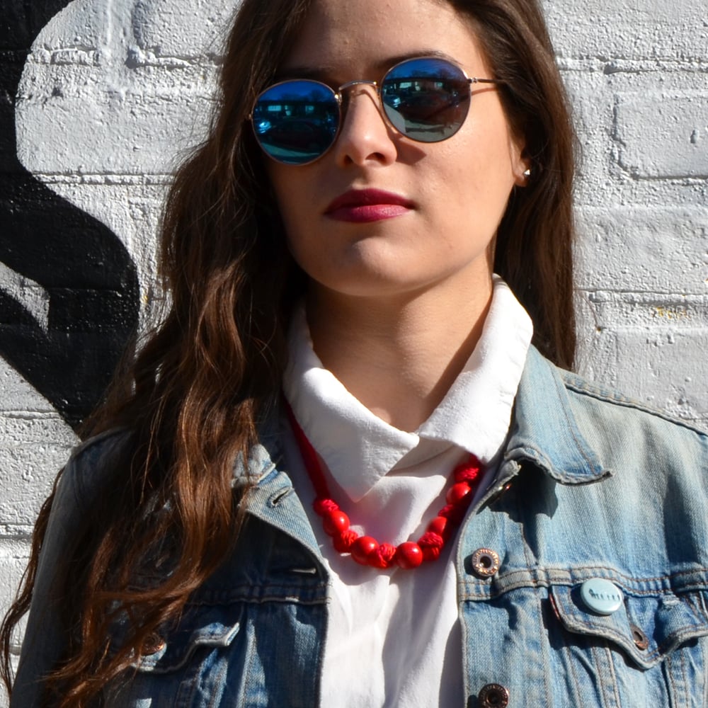 Image of Knitted & Knotted Necklace