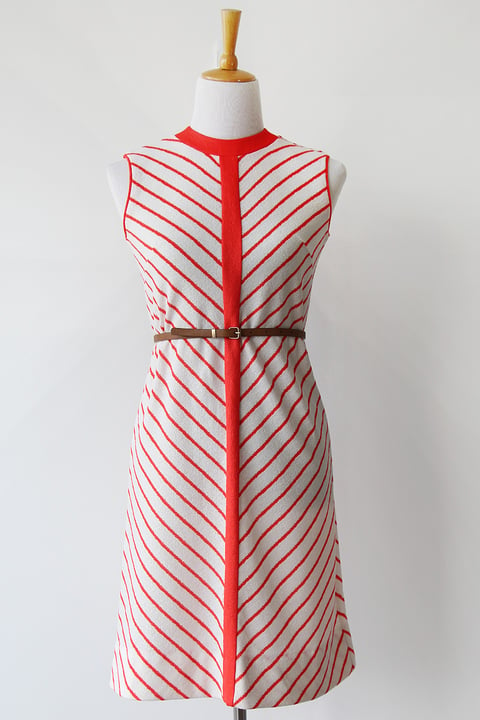 Image of SOLD Mod Chevron Dress