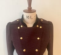 Image 2 of Velvet and tweed fencing jacket