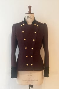 Image 3 of Velvet and tweed fencing jacket