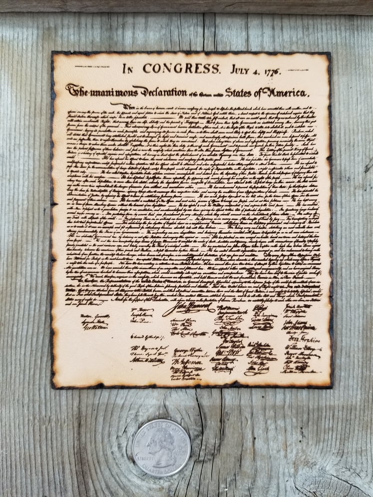 Image of Declaration of Independence  (Drop 3 of 3)