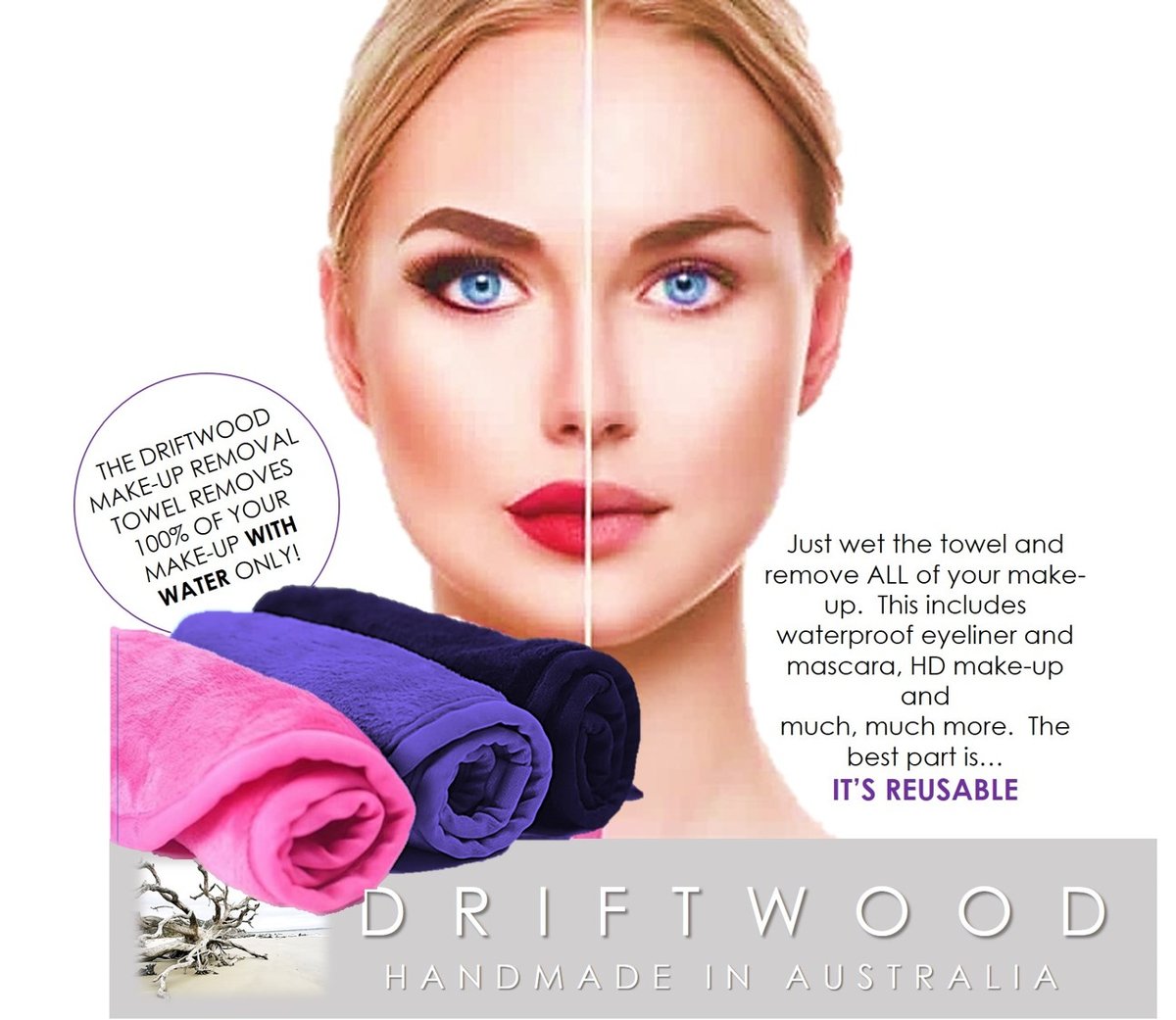 Driftwood Make-Up Removal Towel