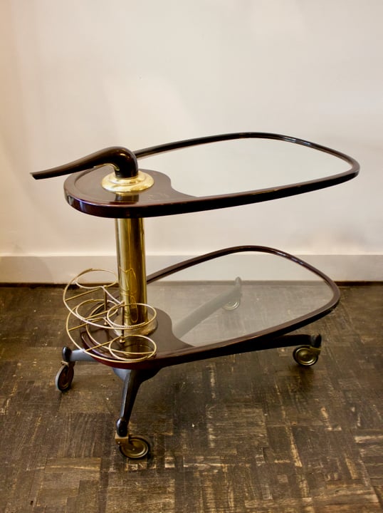 Image of Two-Tier Bar Trolley, Italy 1950s