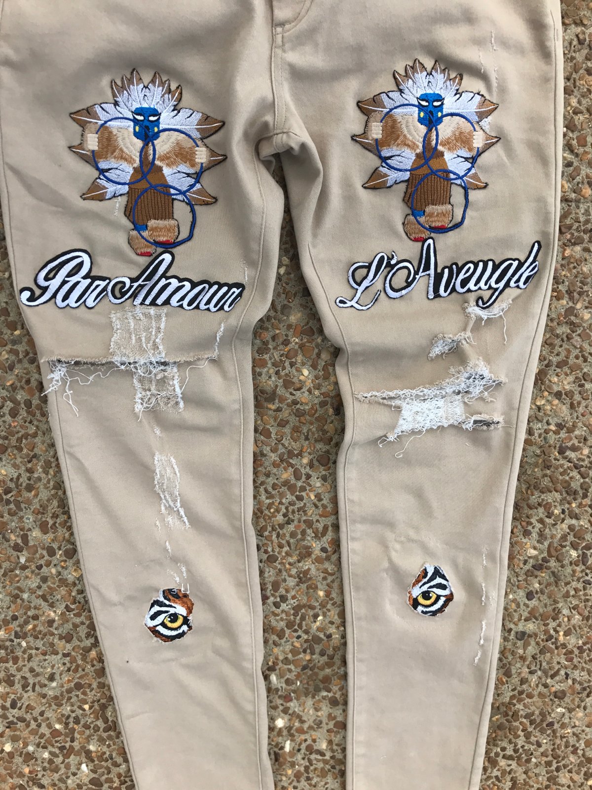 custom jean jacket embroidery