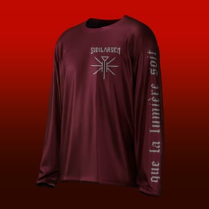 Image of SOLDES : Shirt longsleeve burgundy unisex (-50%)