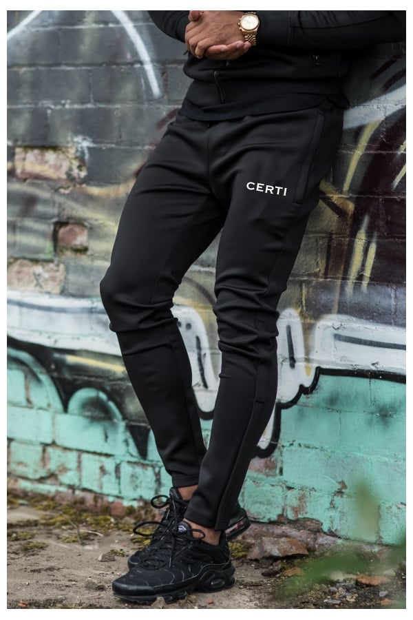 tracksuit bottoms with ankle zips