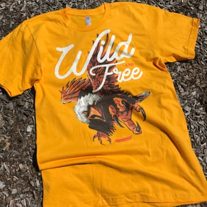 Image of The "Wild-and-Free" Eagle Tee in Gold