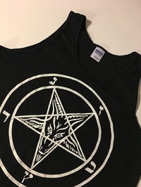 Image 2 of Pentagram - Tank Top with White printed Pentagram