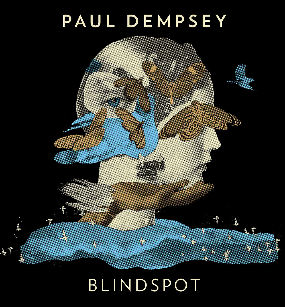 Image of Paul Dempsey- 'Blindspot Tour t-shirt' Black tee with colored print 