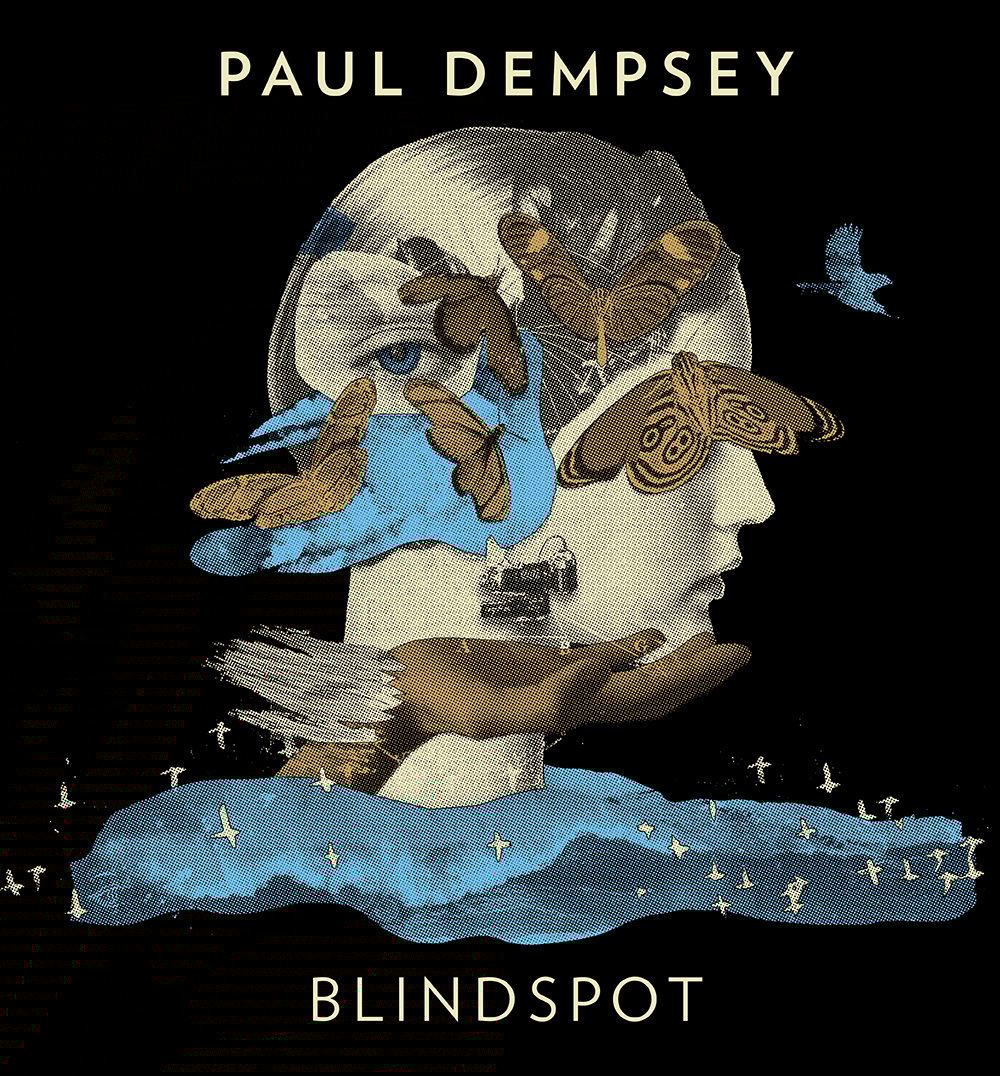 Image of Paul Dempsey- 'Blindspot Tour t-shirt' Black tee with colored print