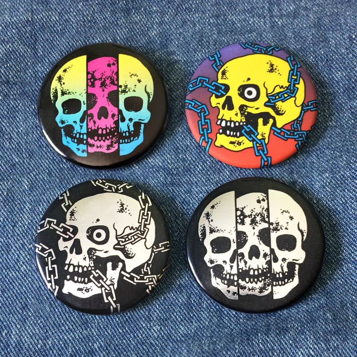 Image of Skull Fracturing Nightmare - 4 badges pack