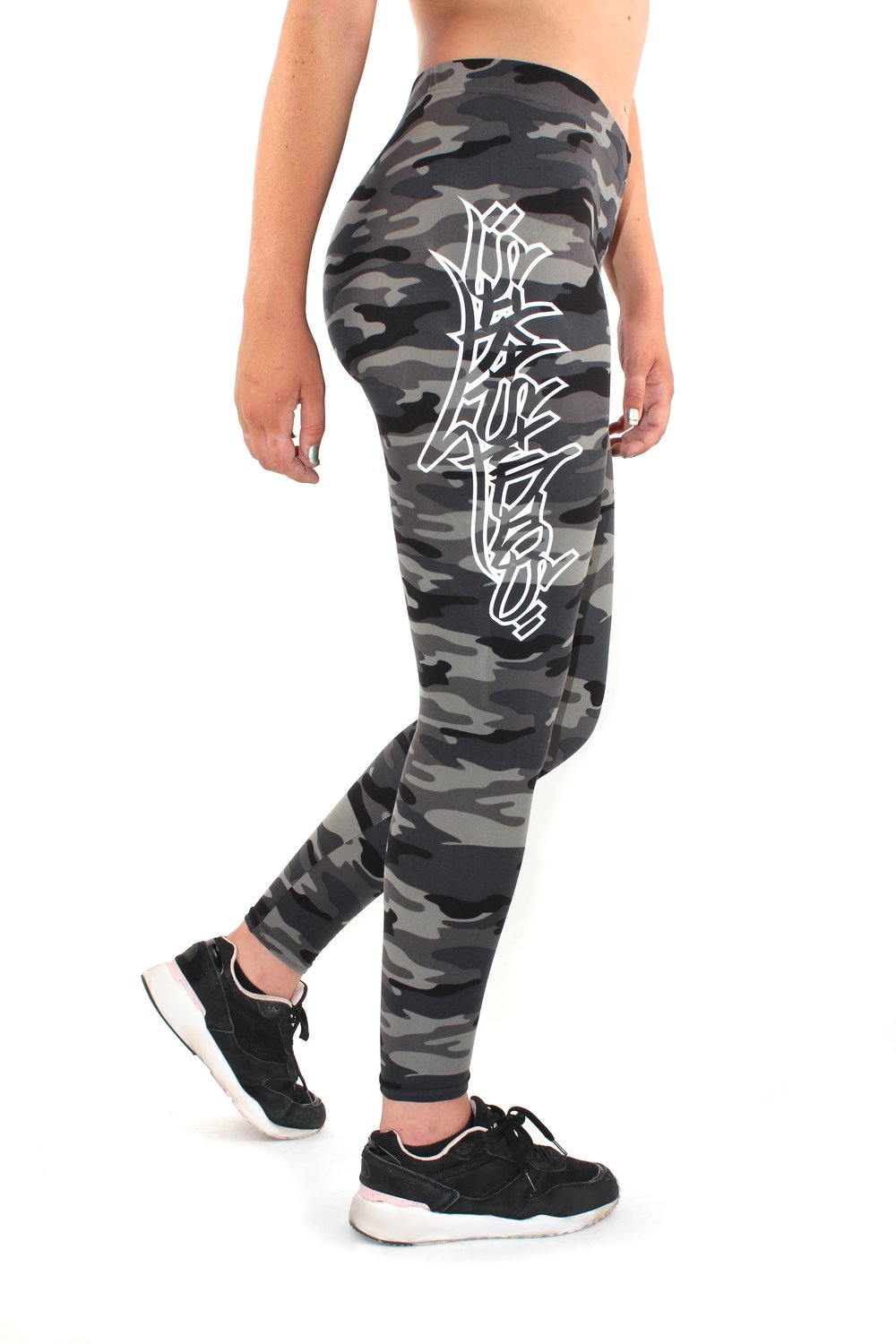 GALDEM CAMO LEGGINGS RED/GREY/WOODLAND CAMO