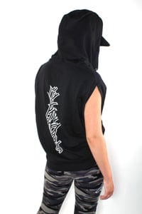 Image 2 of GAL SLEEVELESS HOODIE (extra big hood)