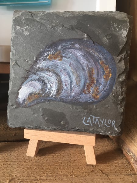 Image of Mussel mini slate painting